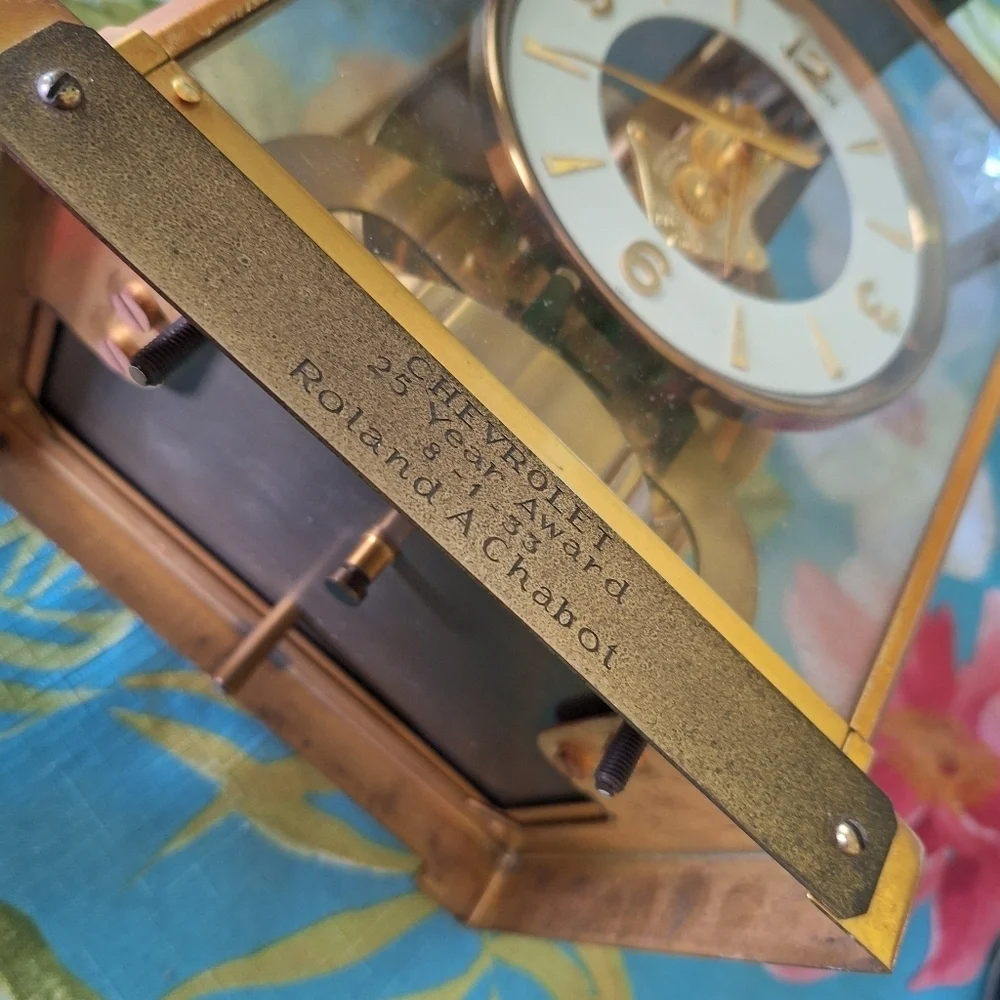 Atmos Clock Jaeger Lecoultre Gold 1958